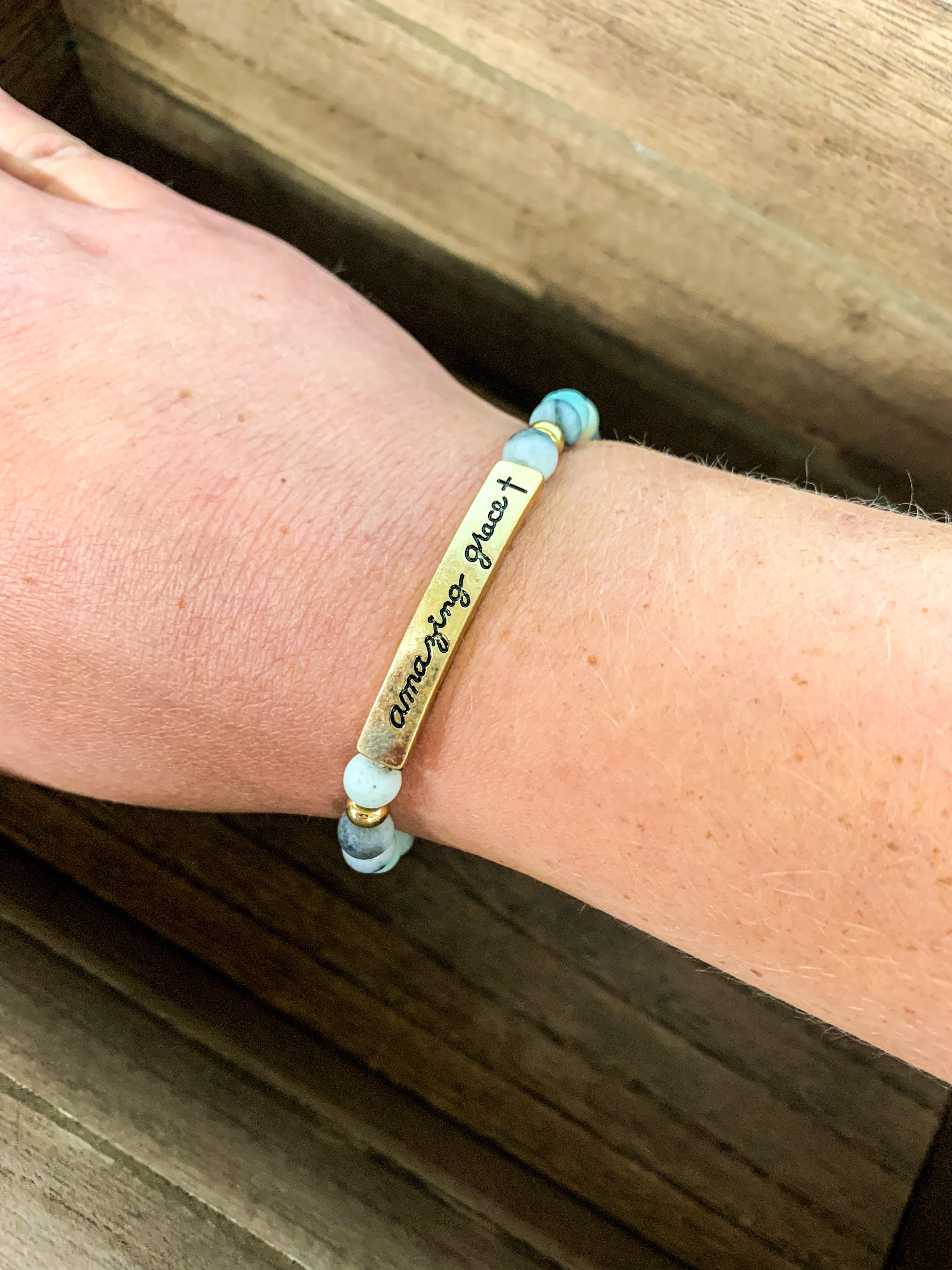Amazing Grace Beaded Bracelet