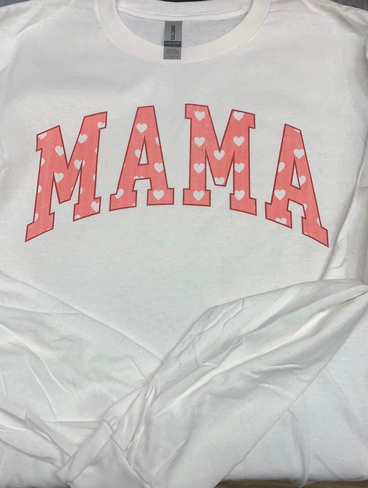Pink Mama Hearted Long Sleeve