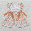 Mamas Girl Orange Floral Dress