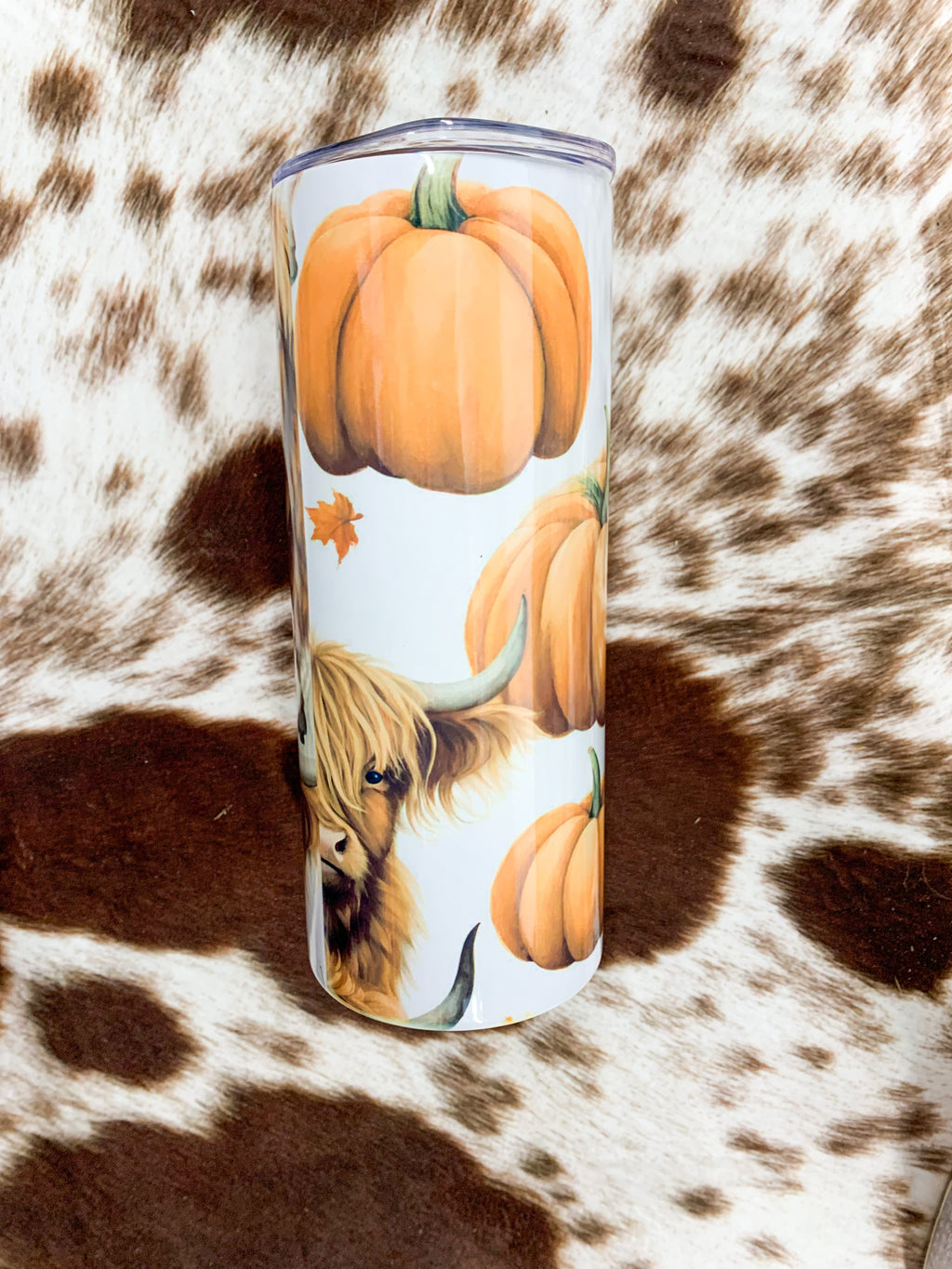 Highland Orange Pumpkin Tumbler