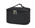 Black Glitter Cosmetic Bag