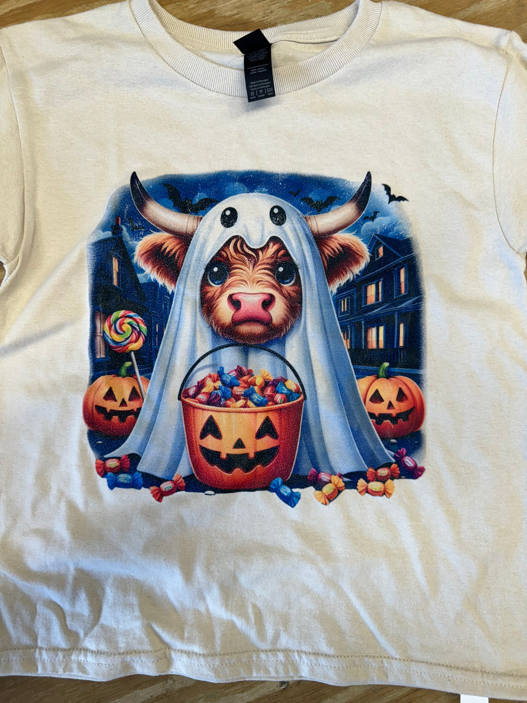 Halloween ADULT AND KIDS Candy Cow Shirt only