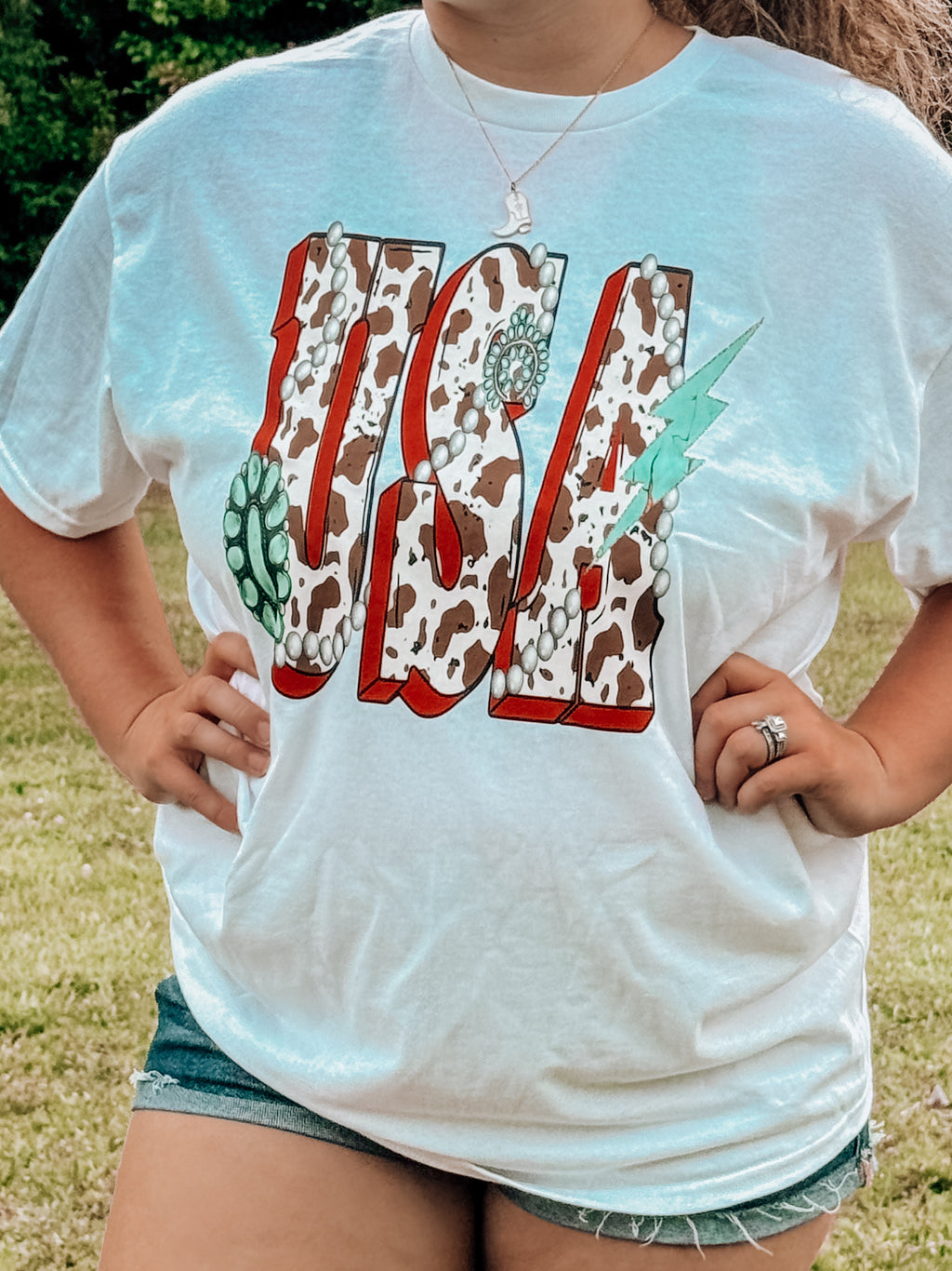 USA Brown Cow T-Shirt