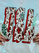 Load image into Gallery viewer, USA Brown Cow T-Shirt
