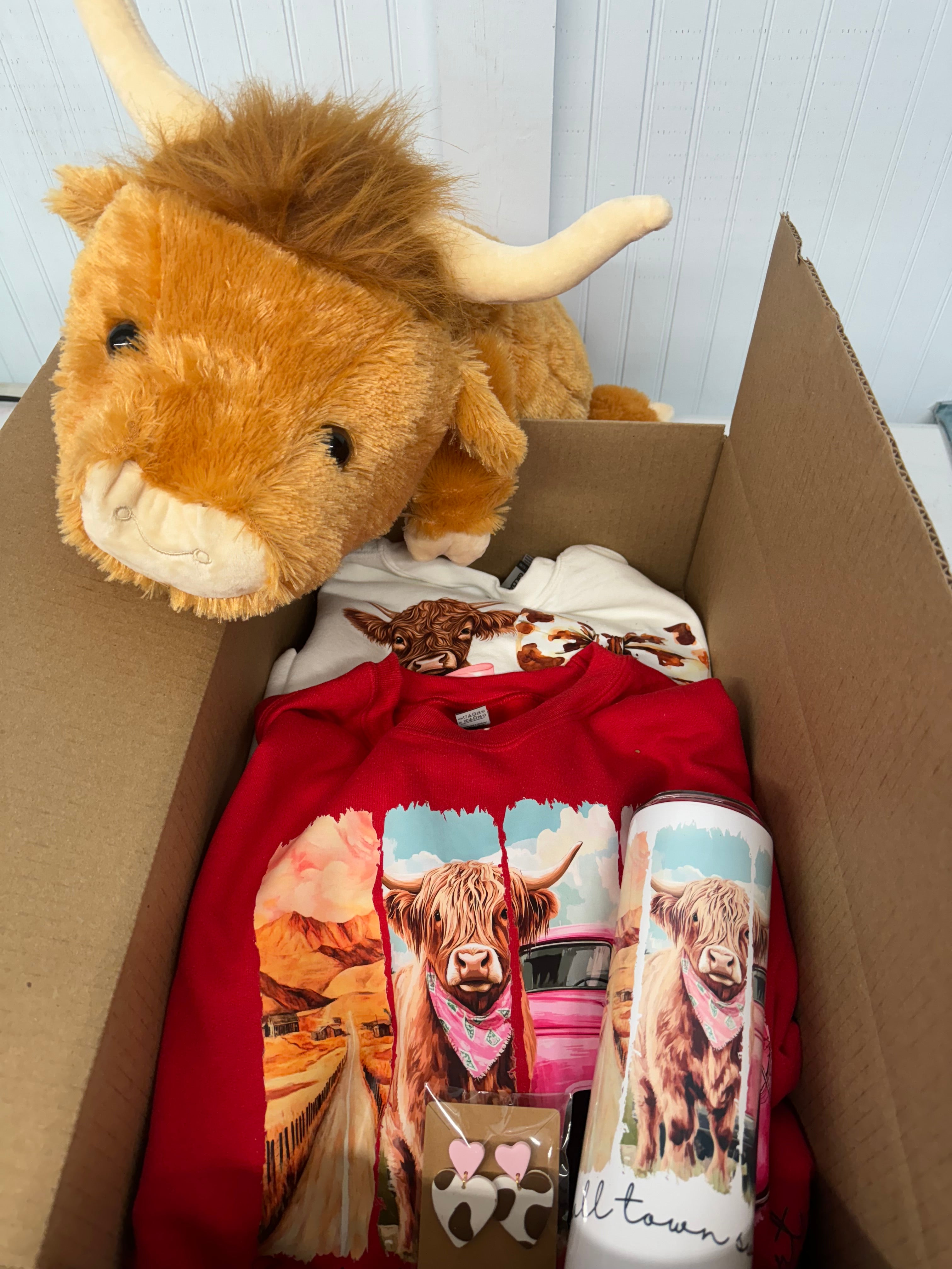 Double The Highland Cow Love Box