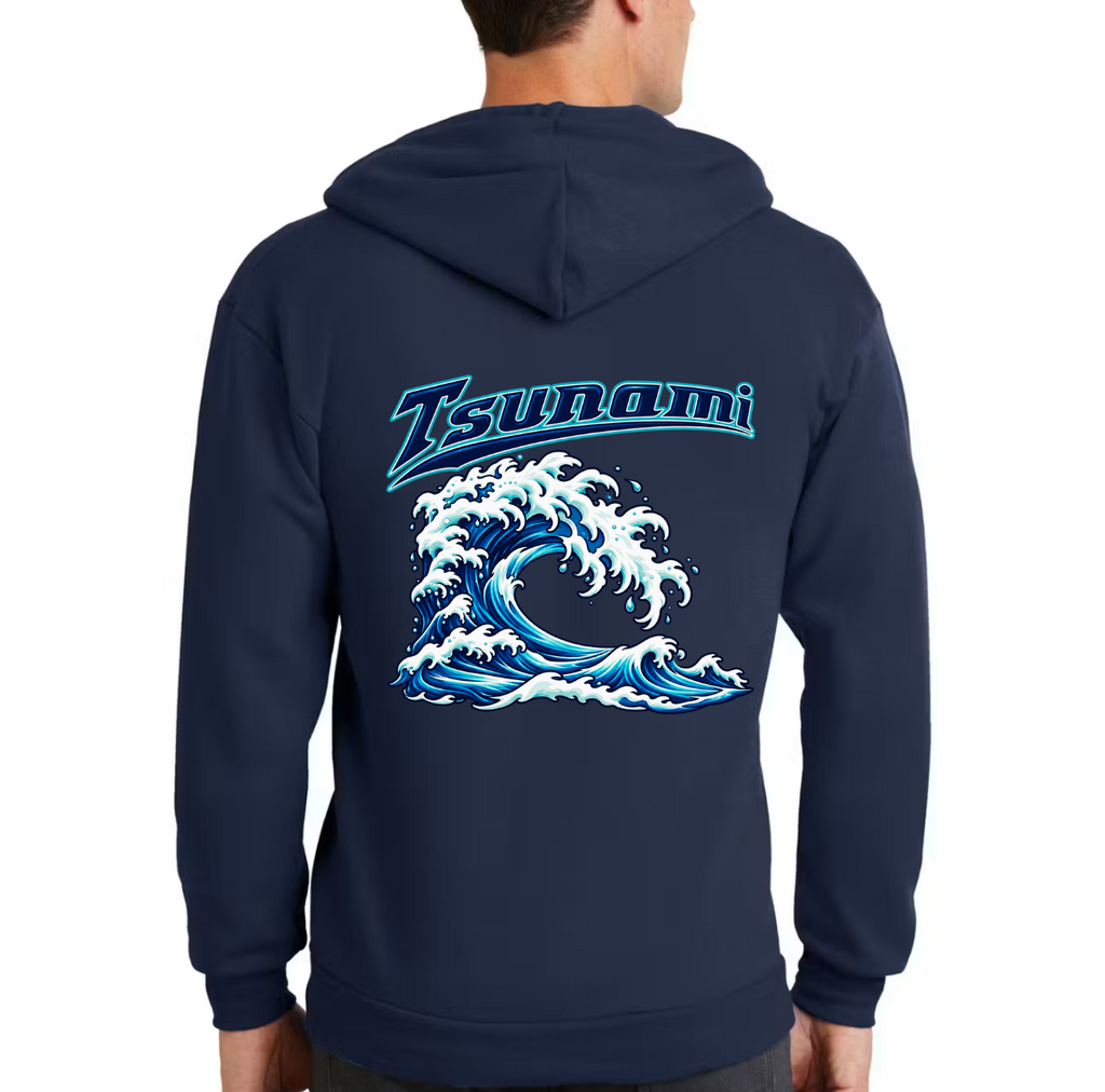 Tsunami Adult Zip Up Hoodie Jacket