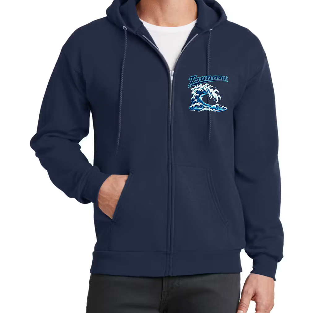 Tsunami Adult Zip Up Hoodie Jacket