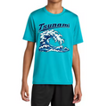 Tsunami Youth Electric Blue Dri fit shirt