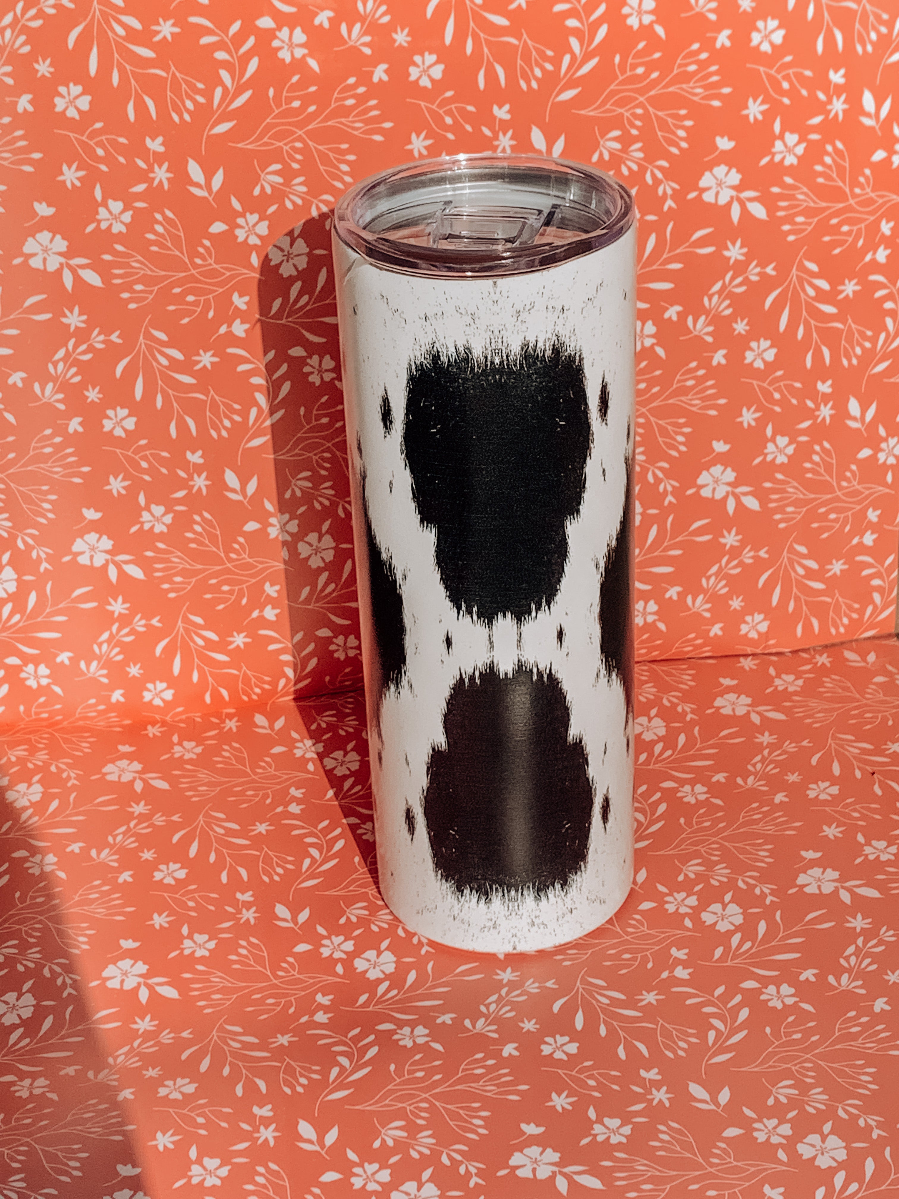 Skull Cowprint Tumbler