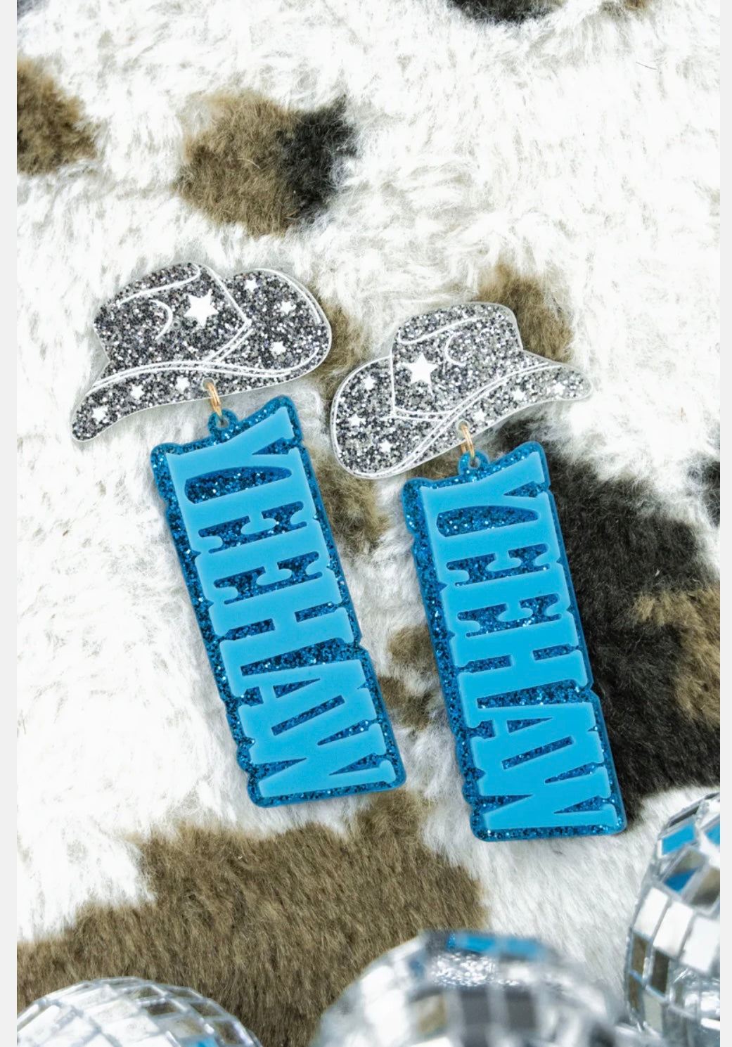 Blue Yee Haw Earrings
