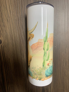 Highland Cow Desert Tumbler
