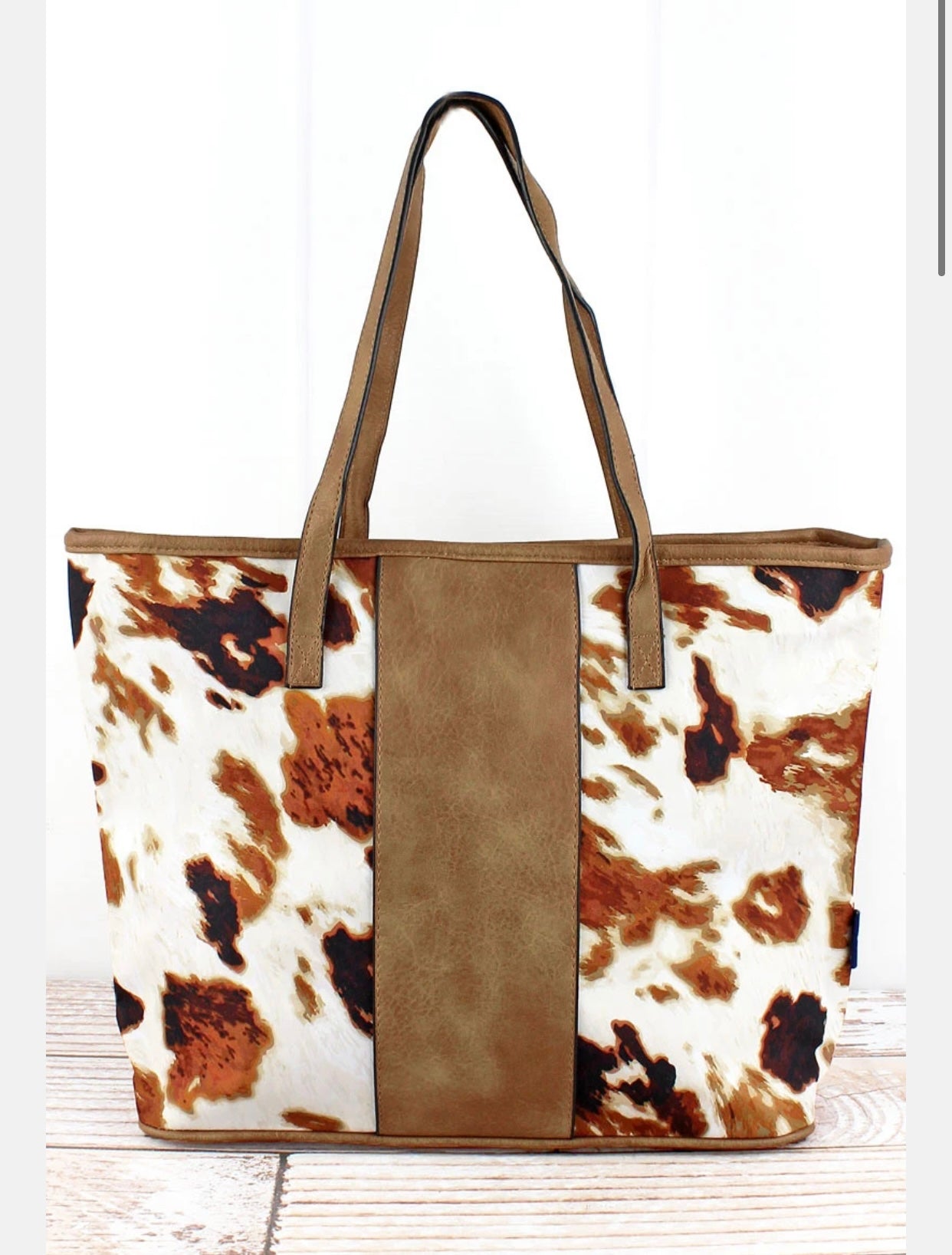 TILL THE COWS COME HOME CENTER STRIPE PURSE