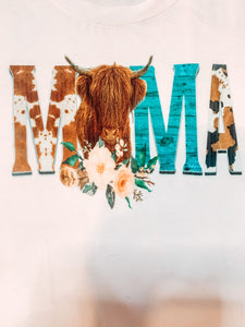 MAMA COW PRINT SHIRT
