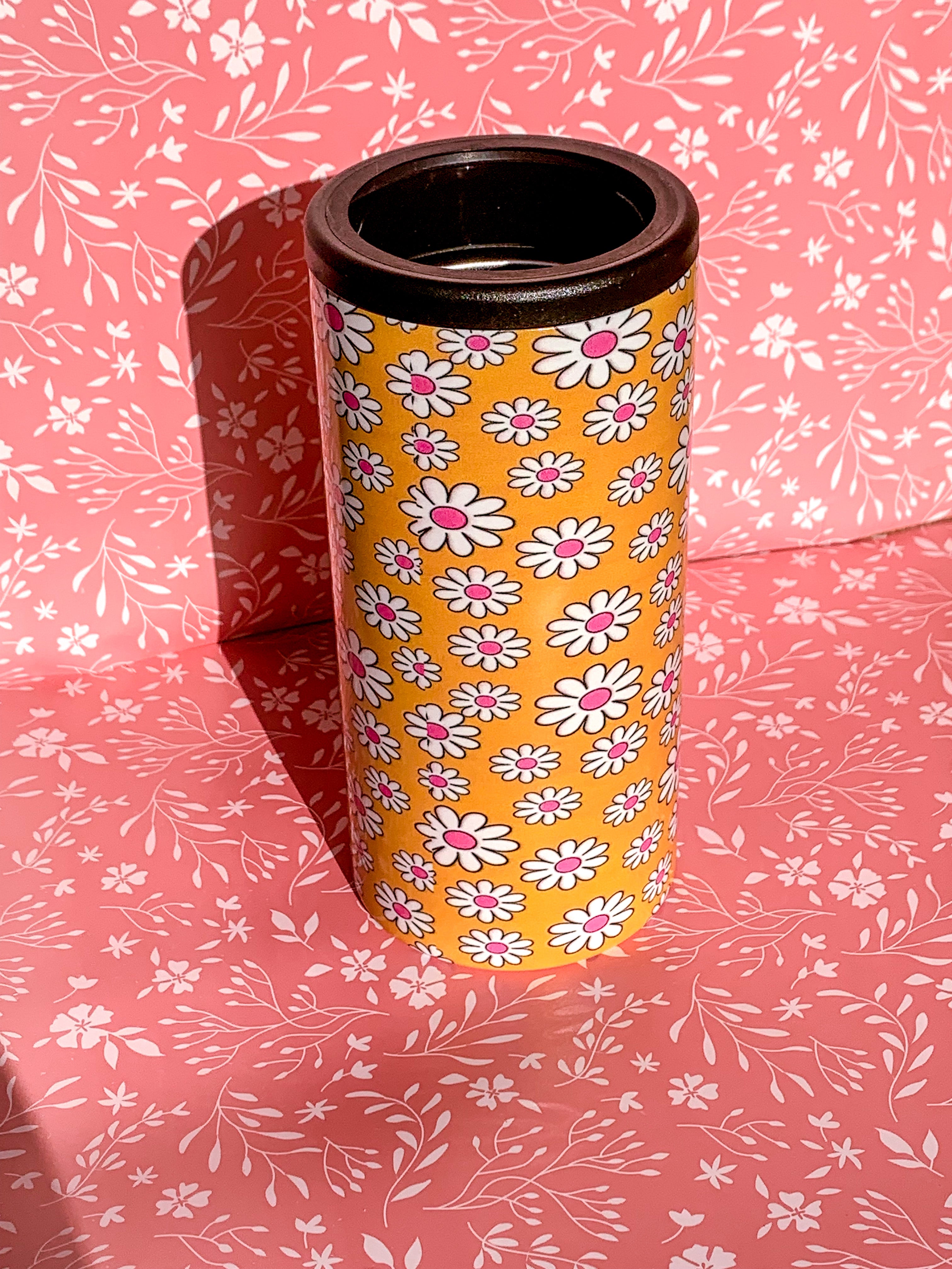 Yellow Daisy Hard Can Koozie