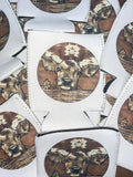 Baby Brown Cow Koozie