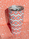Blue Aztec Large Tumbler