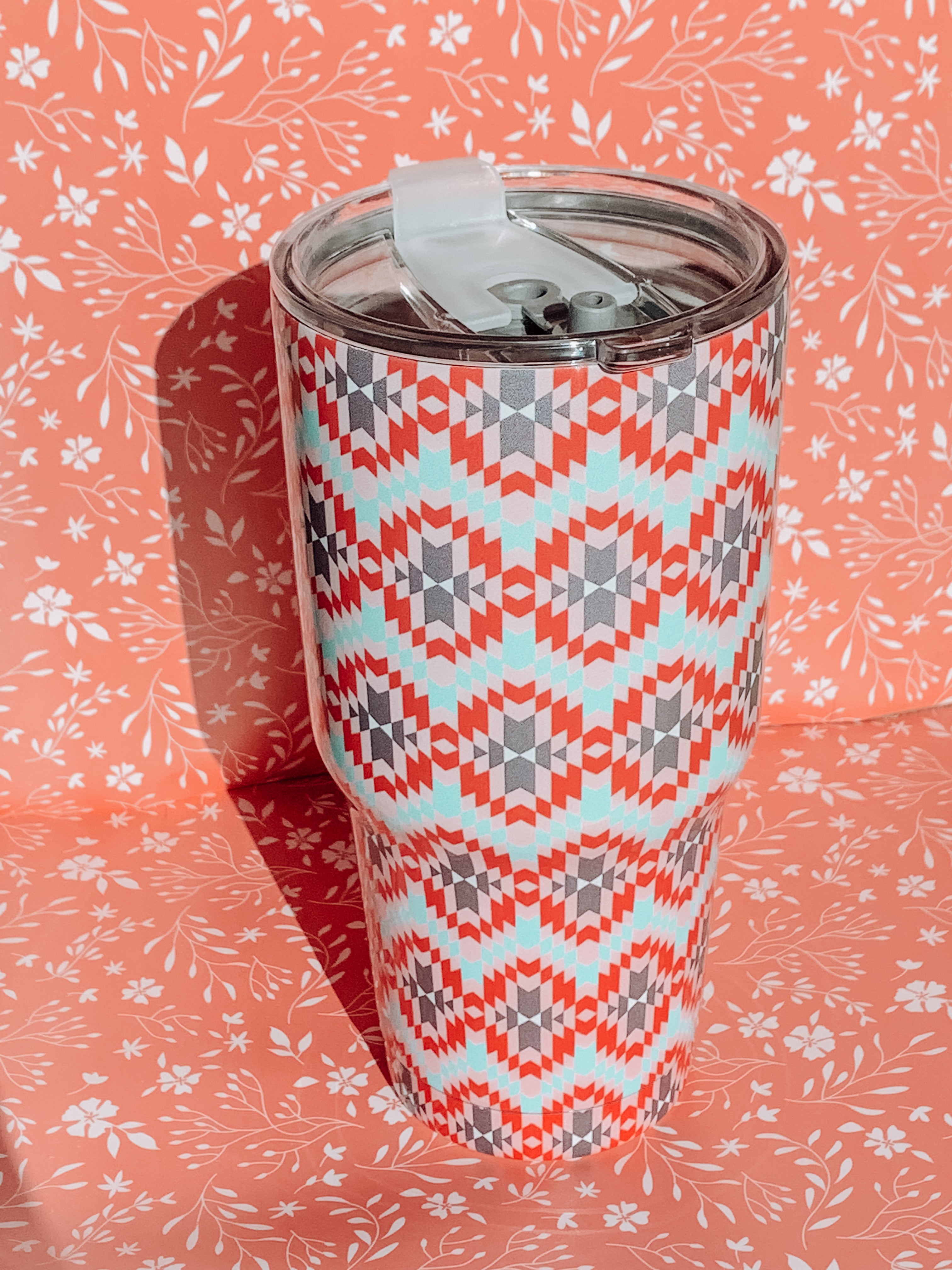 Blue Aztec Large Tumbler