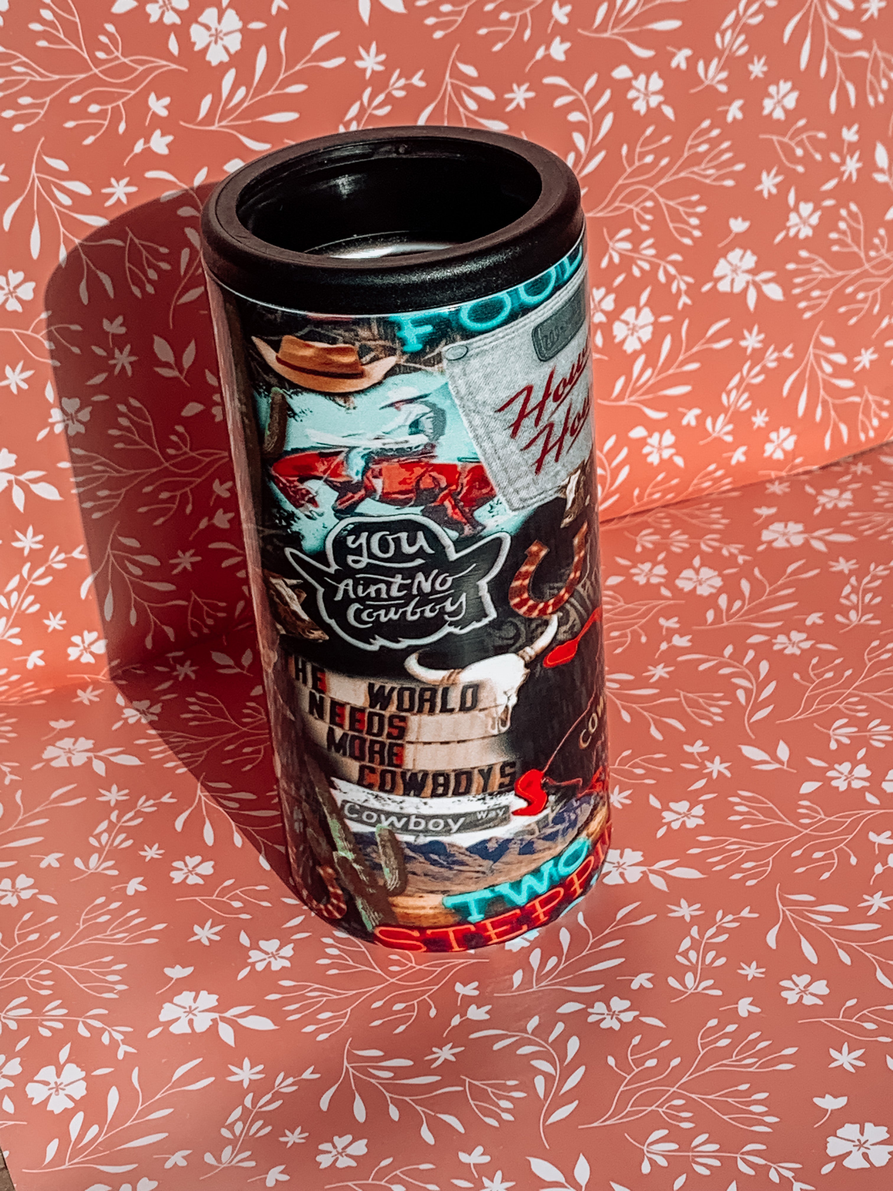 World Needs More Cowboys Hard Can Koozie